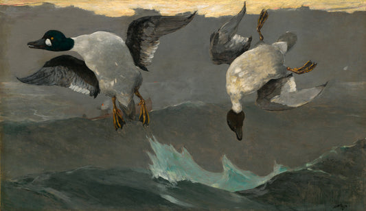Right and Left by Winslow Homer (American, 1836 - 1910), 16X12"(A3)Poster Print