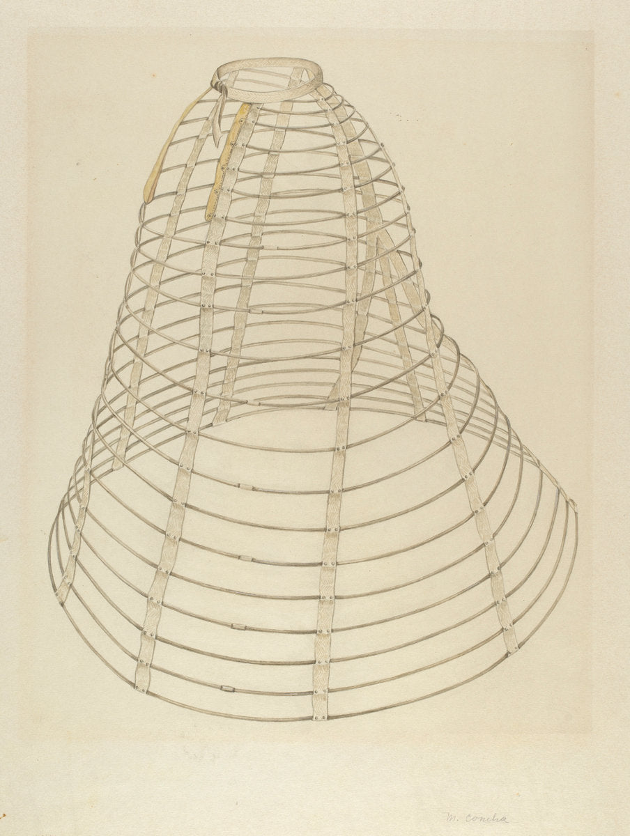 Hoop Skirt by Margaret Concha (American, active c. 1935), 16X12"(A3)Poster Print