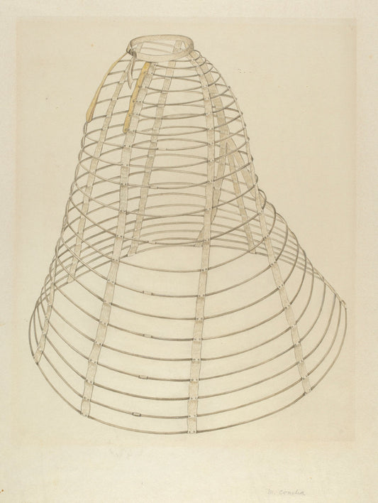 Hoop Skirt by Margaret Concha (American, active c. 1935), 16X12"(A3)Poster Print