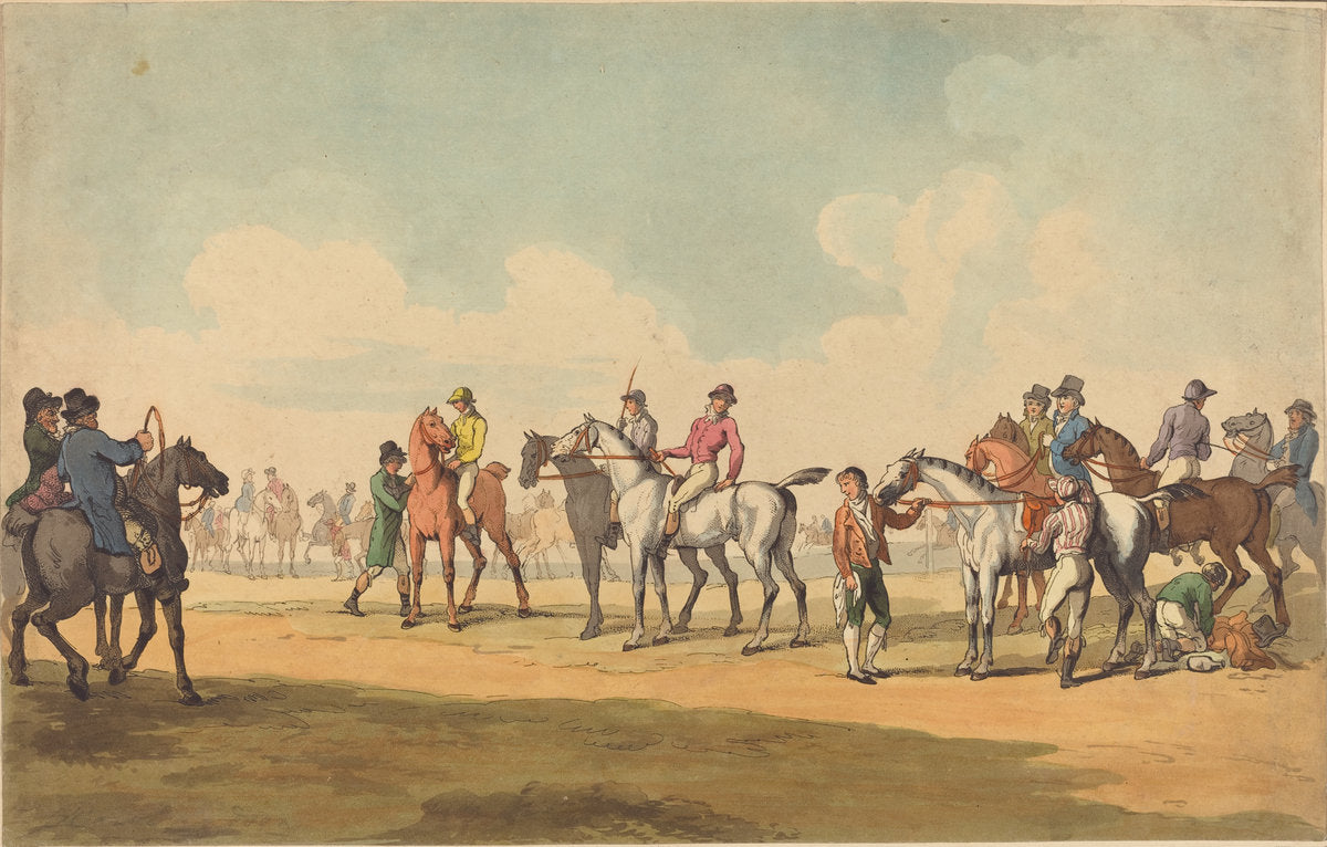 The Course by Thomas Rowlandson (British, 1756 - 1827), 16X12"(A3)Poster Print