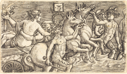 Lovers led by Seagods on Triumph by Albrecht Altdorfer (German, 1480 or before - 1538), 16X12"(A3)Poster Print