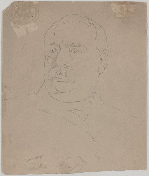 Grover Cleveland [verso] by Eastman Johnson (American, 1824 - 1906), 16X12"(A3)Poster Print