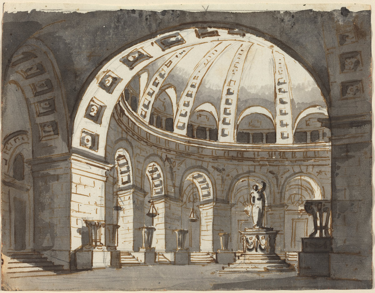 Stage Design by Gasparo Galliari (Piedmontese, 1761 - 1823), 16X12"(A3)Poster Print