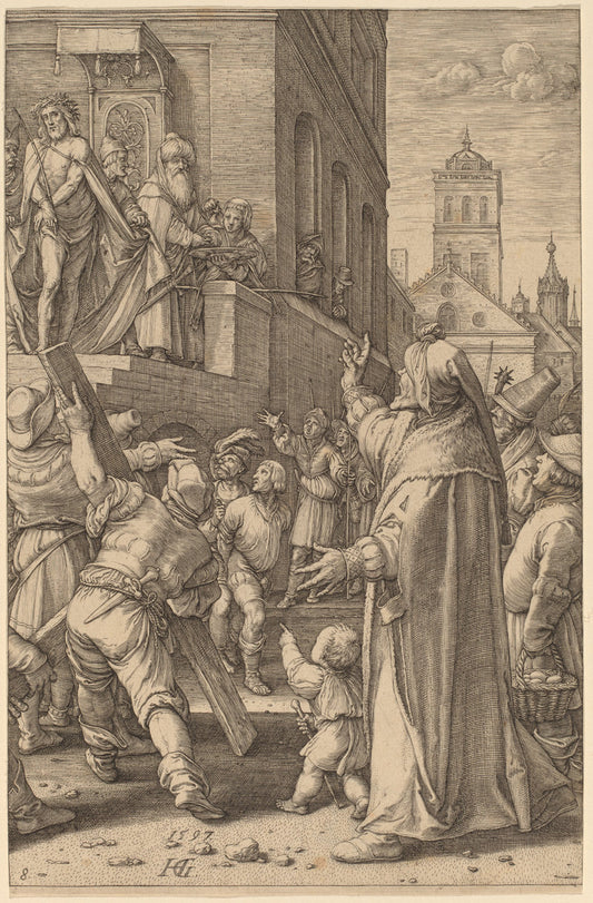 Ecce Homo by Hendrik Goltzius (Dutch, 1558 - 1617), 16X12"(A3)Poster Print