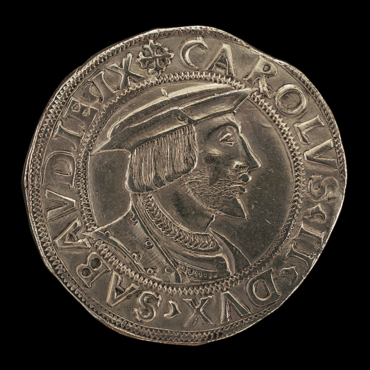 16th century by Turin 16th Century (Carlo II, 1486-1553, 9th Duke of Savoy 1504 [obverse]), 16X12"(A3)Poster Print