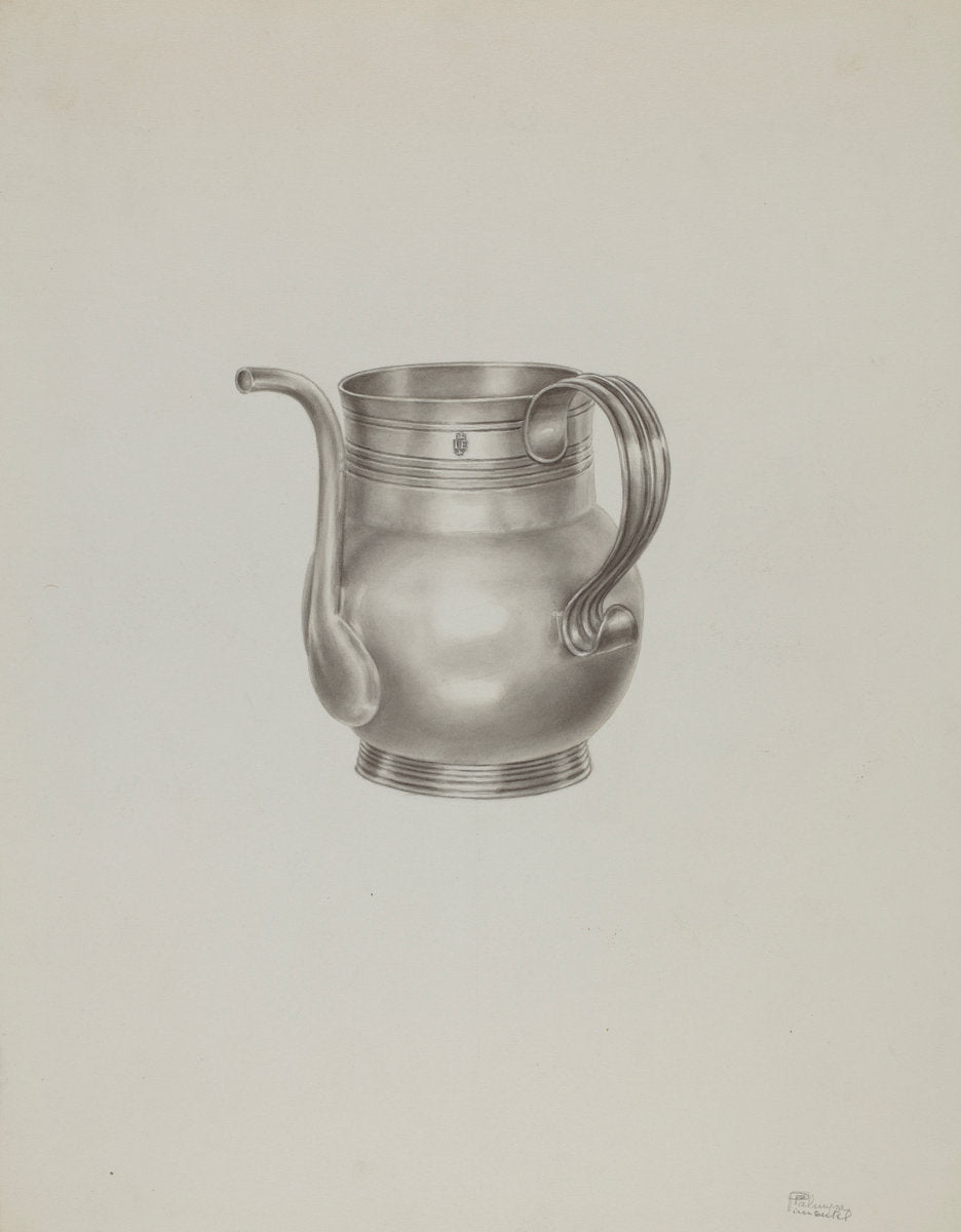 Silver Spout Cup by Palmyra Pimentel (American, active c. 1935), 16X12"(A3)Poster Print