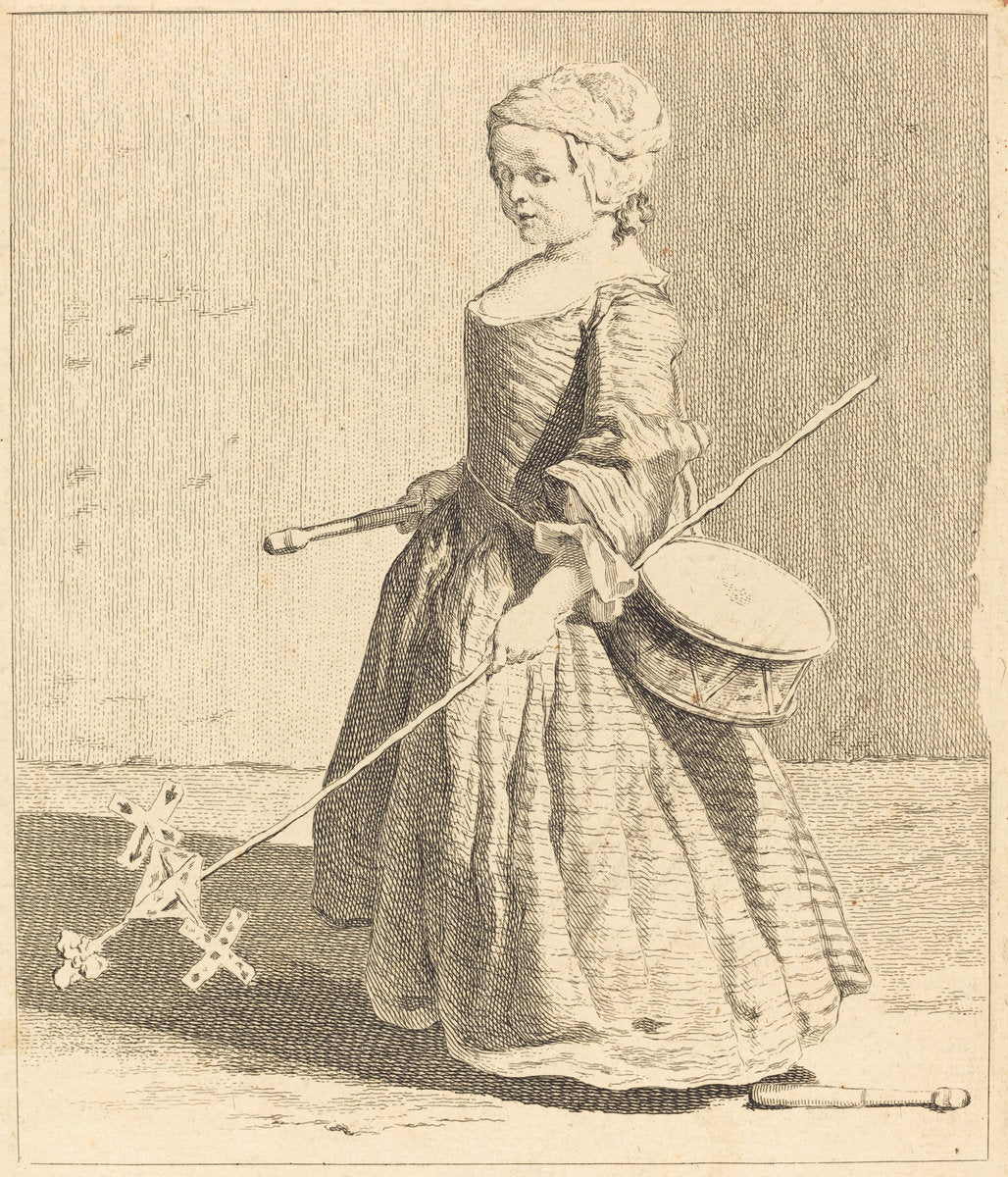 Le Jeune Soldat by Charles-Nicolas Cochin I after Jean Siméon Chardin (French, 1688 - 1754), 16X12"(A3)Poster Print