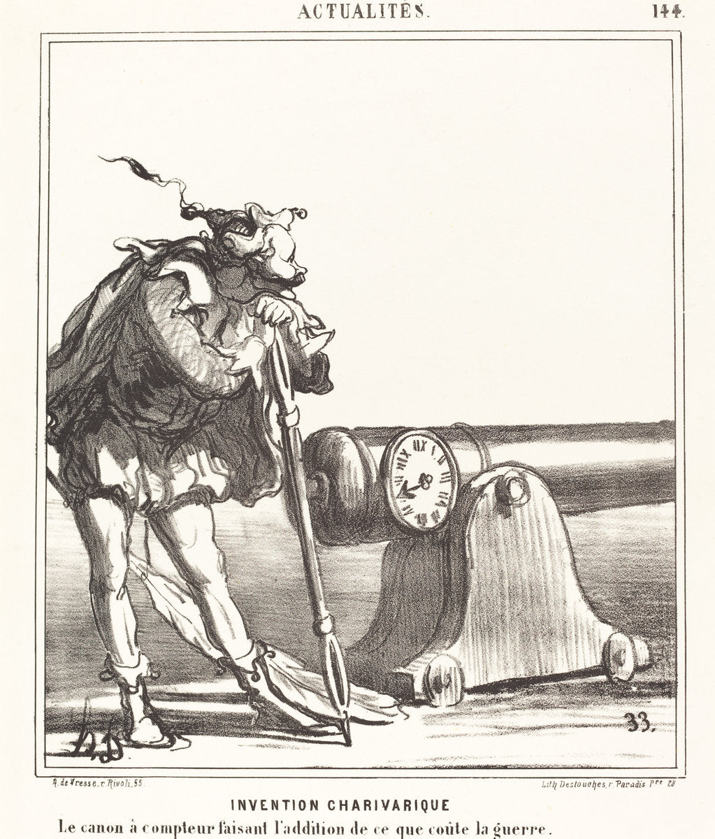 Invention charivarique by Honoré Daumier (French, 1808 - 1879), 16X12"(A3)Poster Print