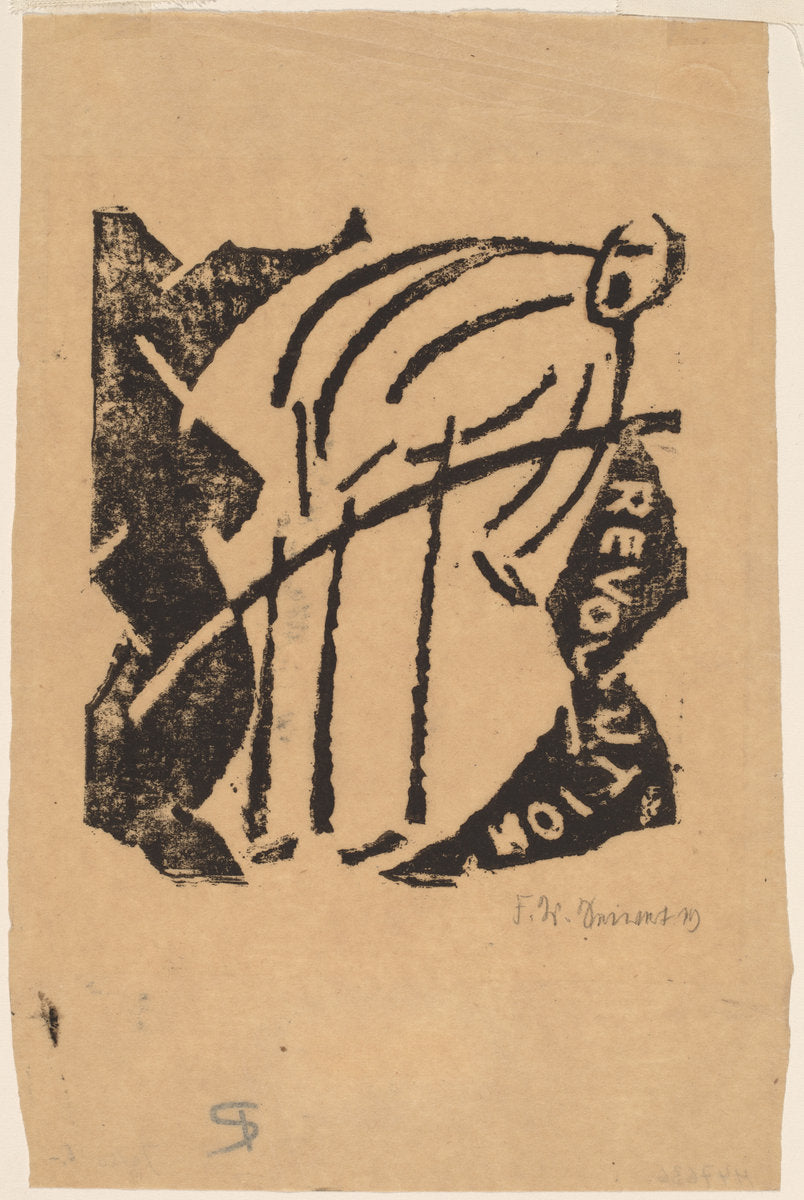 Revolution by Franz Wilhelm Seiwert (German, 1894 - 1933), 16X12"(A3)Poster Print