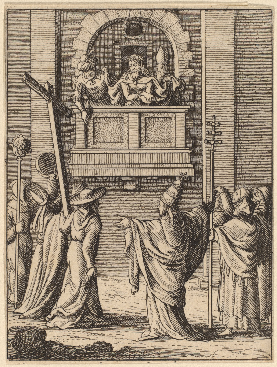 Ecce Homo by Wenceslaus Hollar (Bohemian, 1607 - 1677), 16X12"(A3)Poster Print