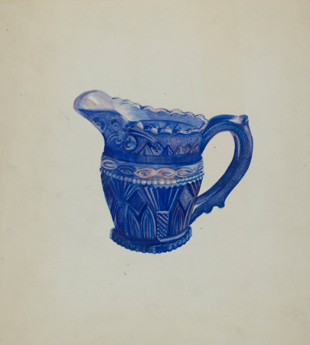 Early Sandwich Creamer by Ella Josephine Sterling (American, active c. 1935), 16X12"(A3)Poster Print