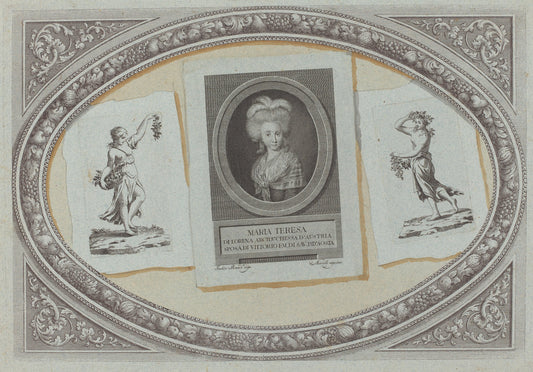 c. 1790 by Milanese 18th Century and Michelangelo Mercoli (Trompe l'Oeil: Prints with Maria Teresa, Using Original Copperplates), 16X12"(A3)Poster Print