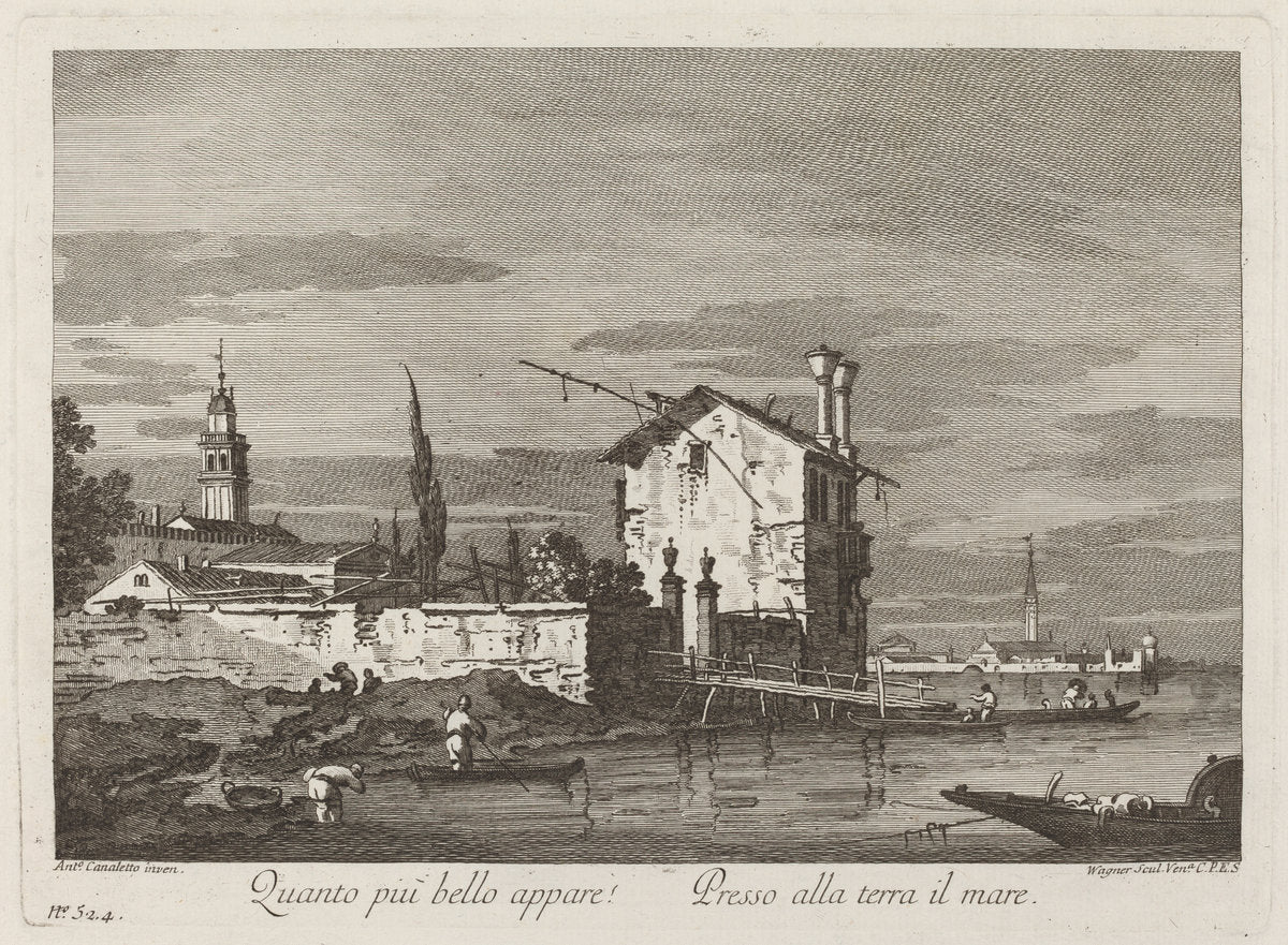 Quanto più bello appare... by Fabio Berardi after Canaletto (Italian, 1728 - 1788), 16X12"(A3)Poster Print