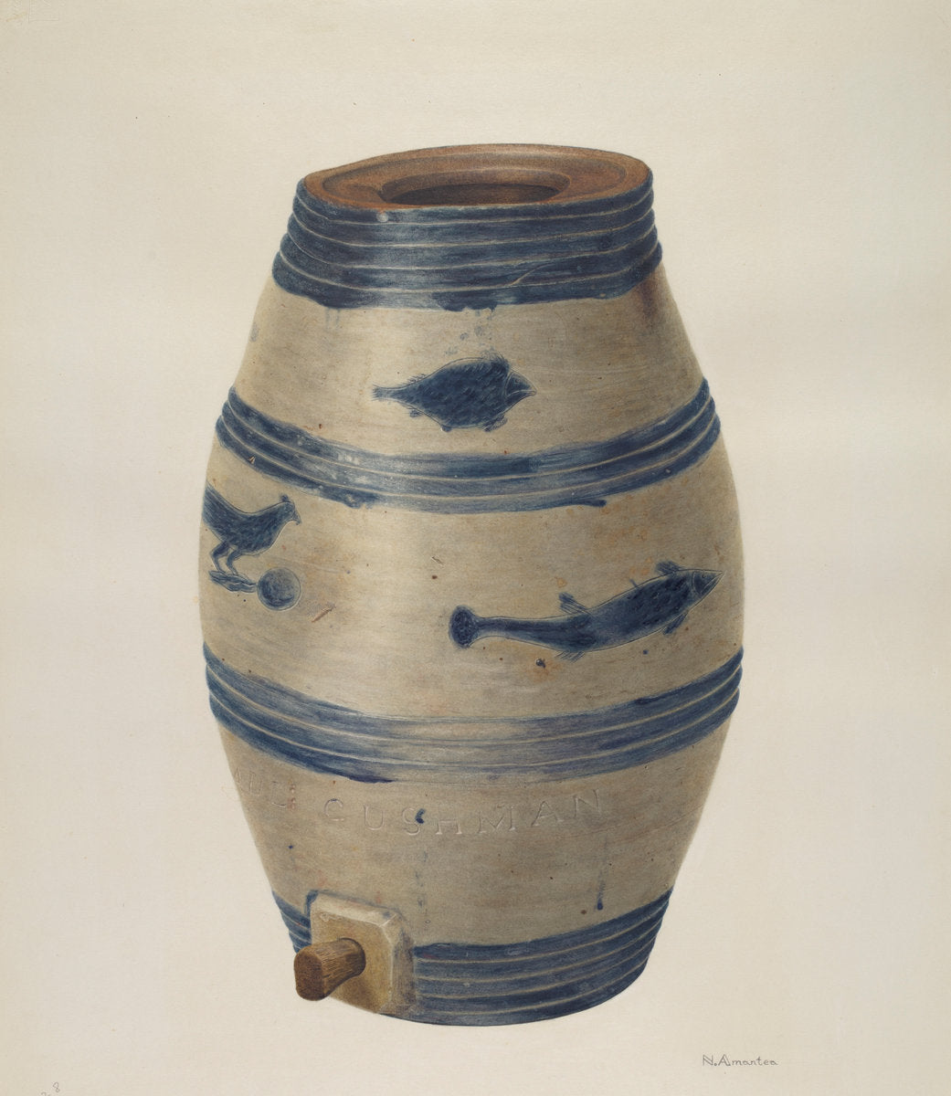 Water or Wine Jug by Nicholas Amantea (American, 1900 - 1978), 16X12"(A3)Poster Print