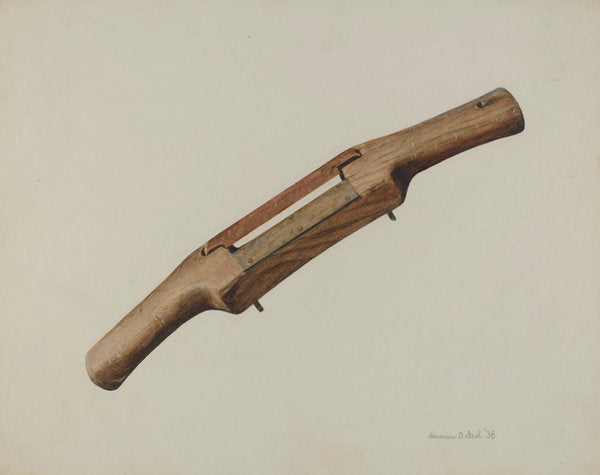 Spokeshave by Herman O. Stroh (American, active c. 1935), 16X12"(A3)Poster Print