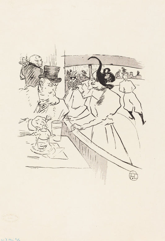 In the Skating Professional Beauty by Henri de Toulouse-Lautrec (French, 1864 - 1901), 16X12"(A3)Poster Print