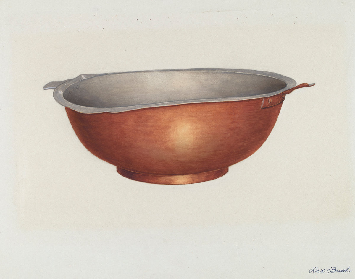 Copper Bowl by Rex F. Bush (American, active c. 1935), 16X12"(A3)Poster Print