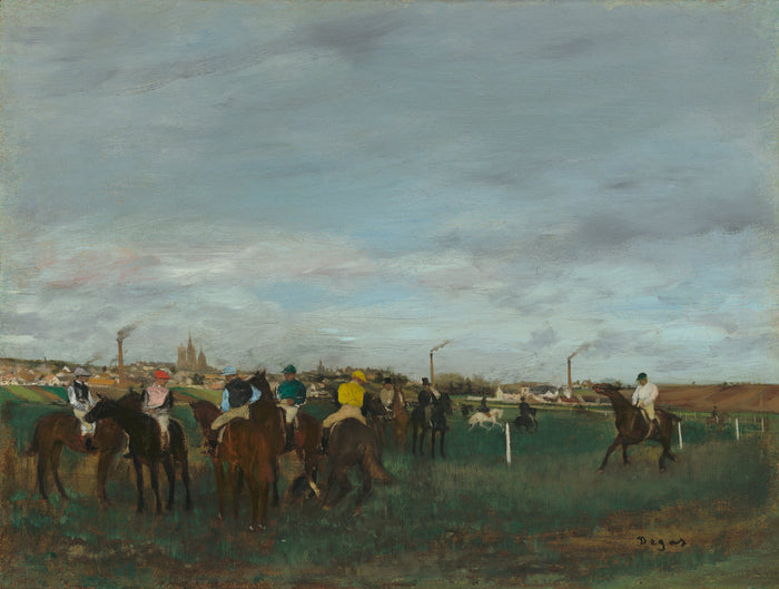 The Races by Edgar Degas (French, 1834 - 1917), 16X12