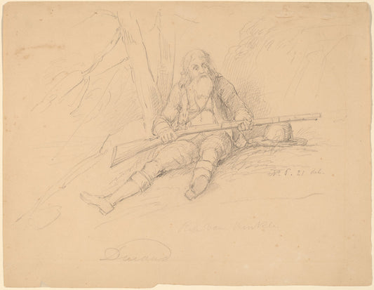 Rip Van Winkle by Asher Brown Durand (American, 1796 - 1886), 16X12"(A3)Poster Print