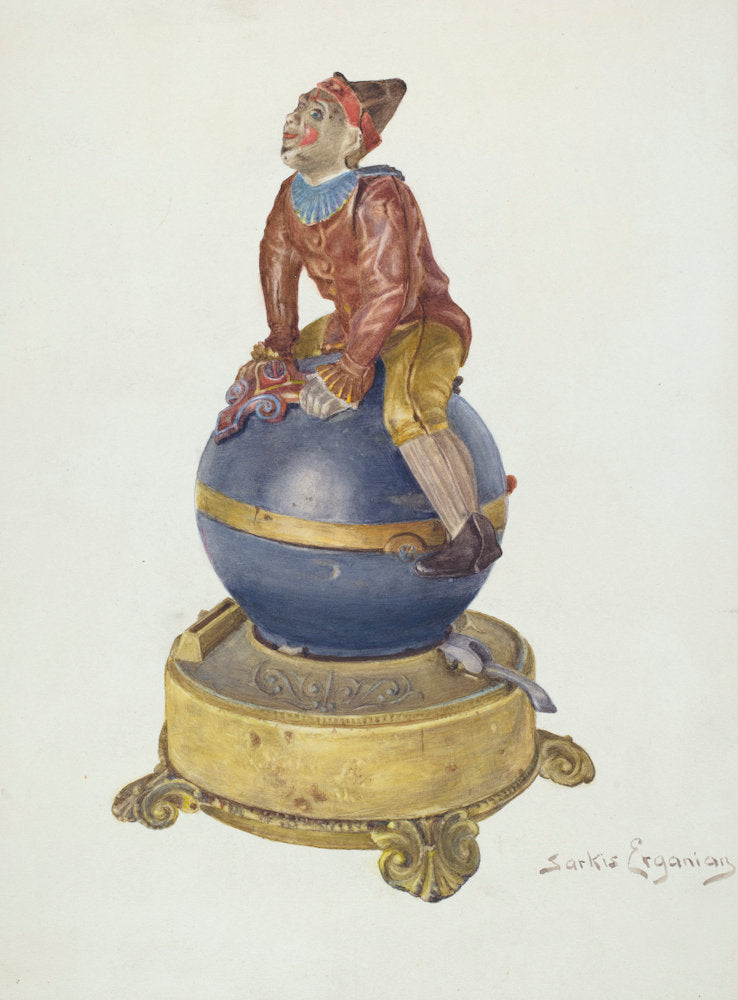Iron Toy Bank by Sarkis Erganian (American, active c. 1935), 16X12"(A3)Poster Print
