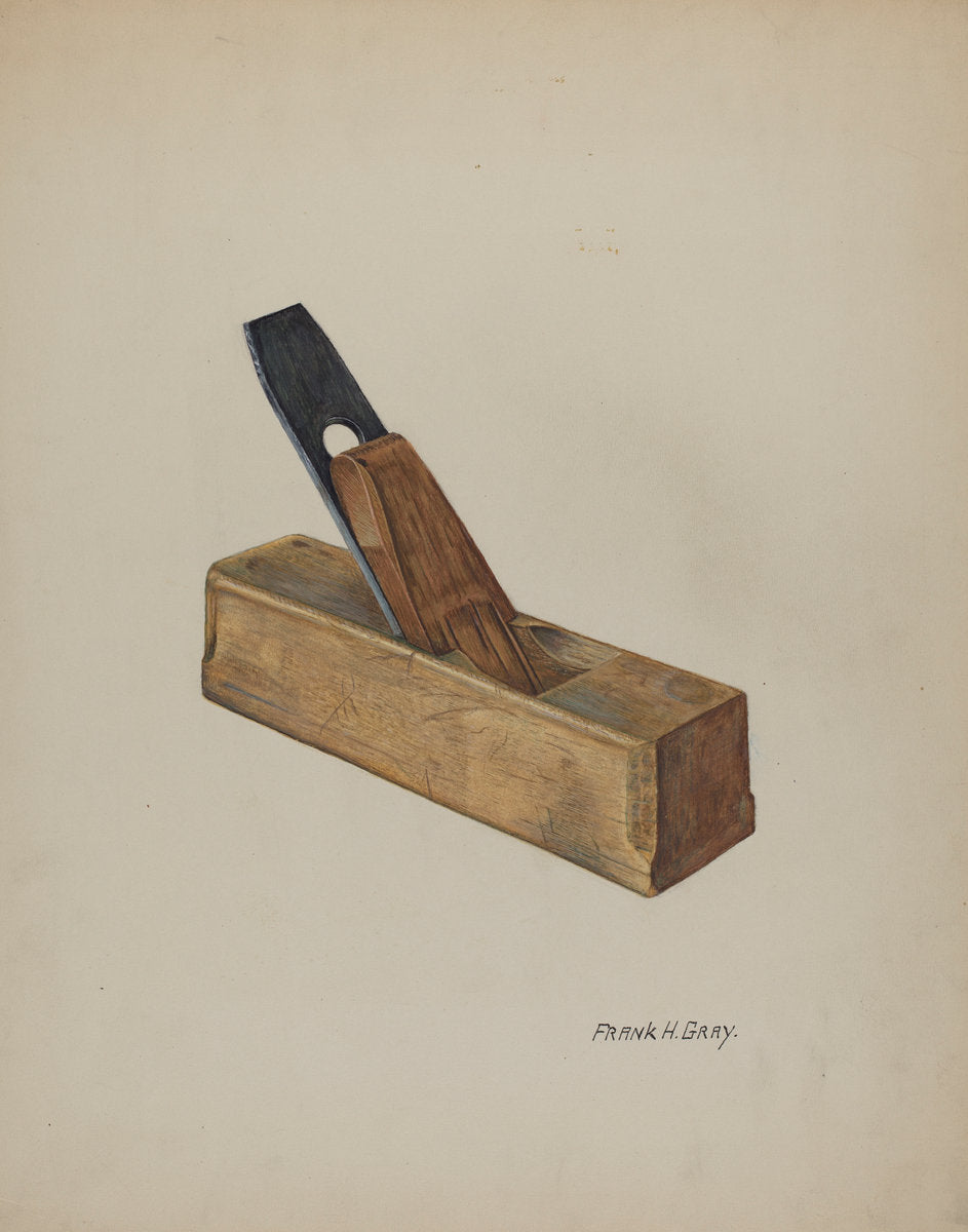 Carpenter's Small Plane by Frank Gray (American, active c. 1935), 16X12"(A3)Poster Print