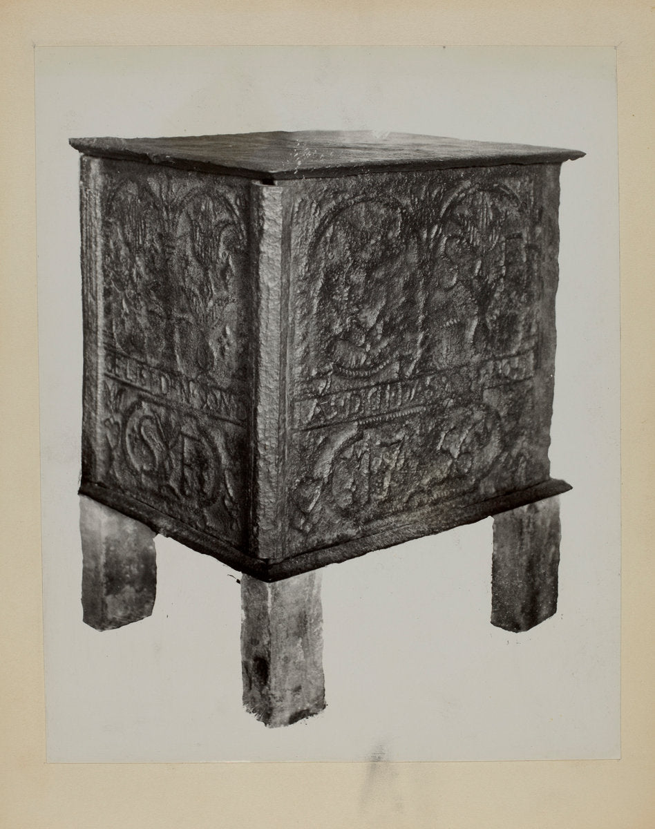 Pa. German Jamb Stove (Five Plate) by Charles Von Urban (American, active c. 1935), 16X12"(A3)Poster Print