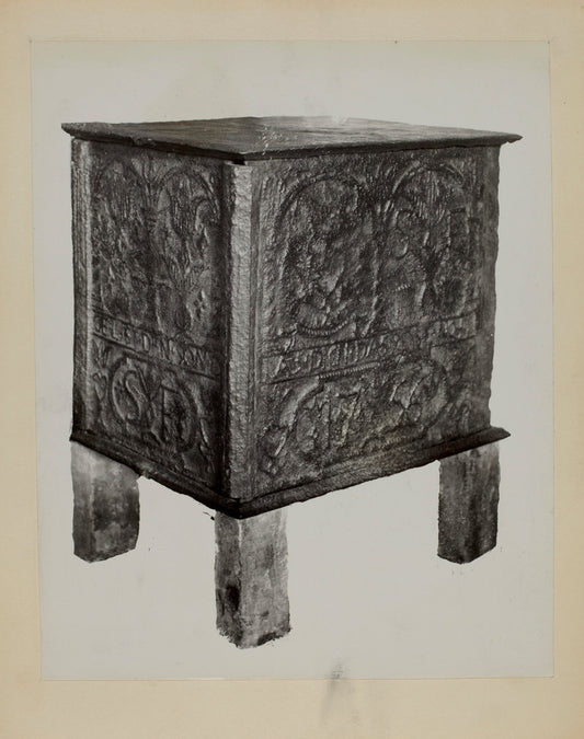 Pa. German Jamb Stove (Five Plate) by Charles Von Urban (American, active c. 1935), 16X12"(A3)Poster Print