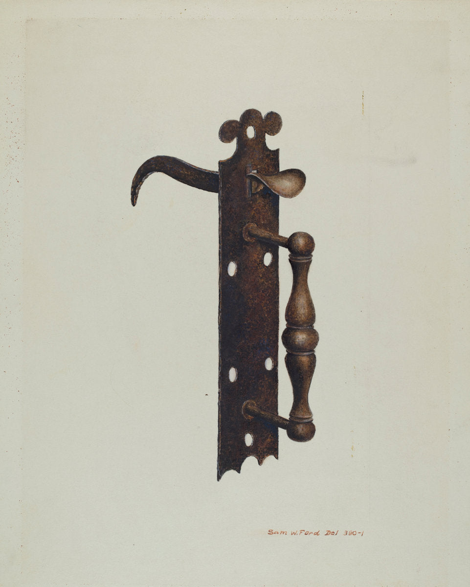 Norfolk Latch by Samuel W. Ford (American, active c. 1935), 16X12"(A3)Poster Print