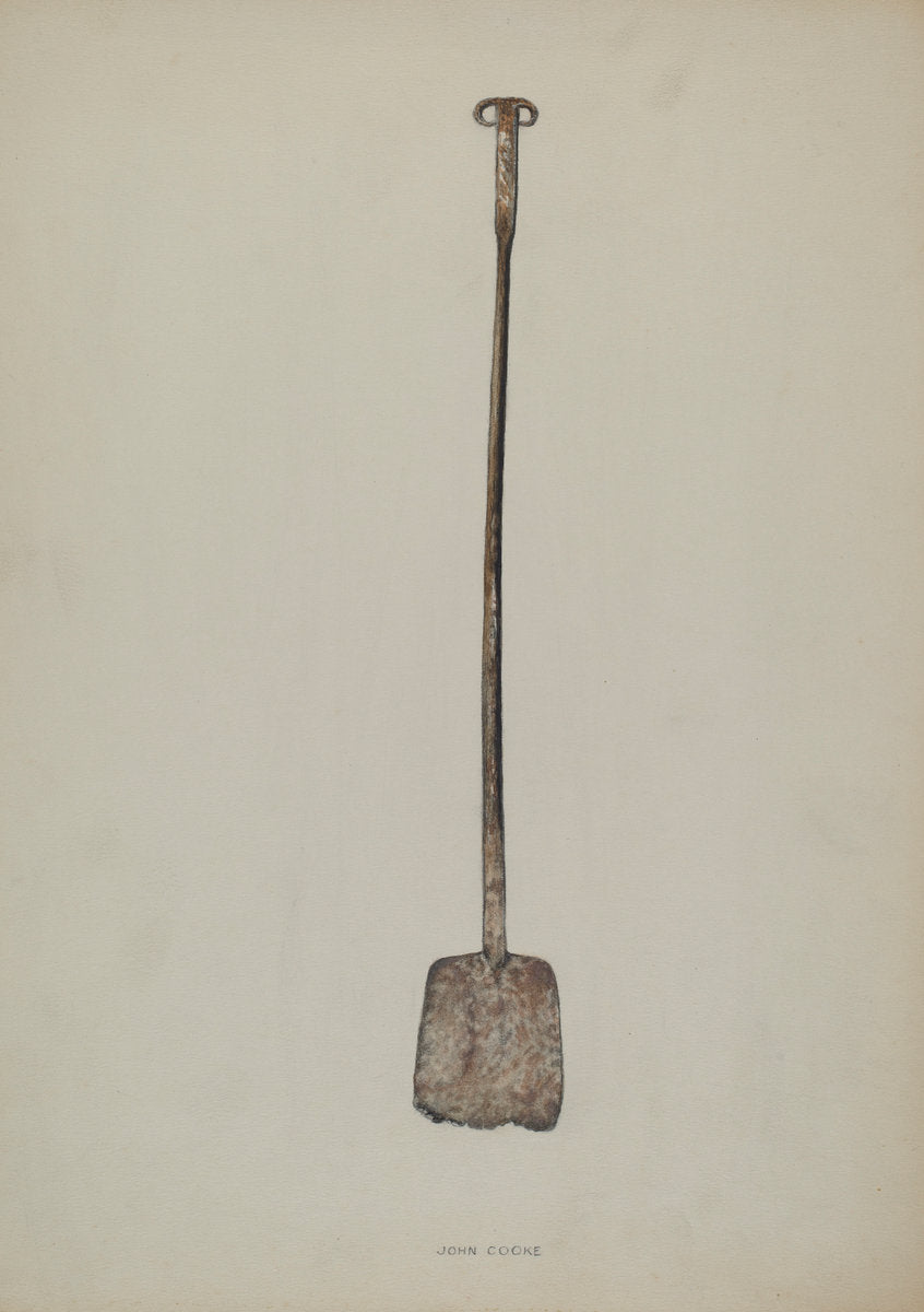 Flue Shovel by John Cooke (American, active c. 1935), 16X12"(A3)Poster Print