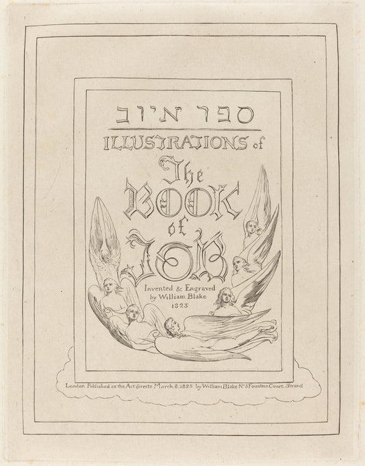 Title Page by William Blake (British, 1757 - 1827), 16X12"(A3)Poster Print