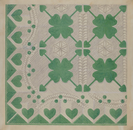 Applique Quilt by Dorothy Posten (American, active c. 1935), 16X12"(A3)Poster Print
