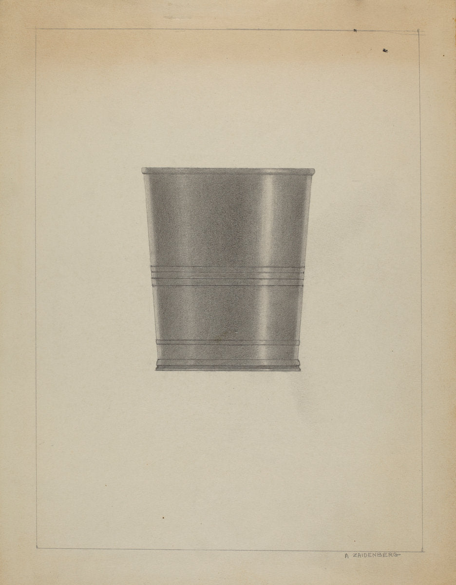 Pewter Beaker by A. Zaidenberg (American, active c. 1935), 16X12"(A3)Poster Print