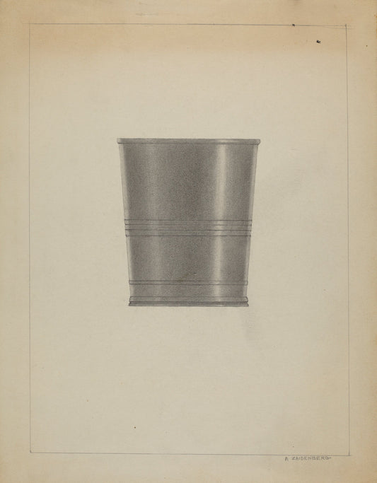 Pewter Beaker by A. Zaidenberg (American, active c. 1935), 16X12"(A3)Poster Print