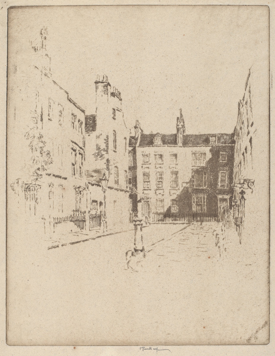Cowley Street, Westminster by Joseph Pennell (American, 1857 - 1926), 16X12"(A3)Poster Print