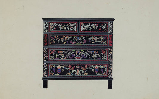 Guilford Painted Chest by Martin Partyka (American, active c. 1935), 16X12"(A3)Poster Print
