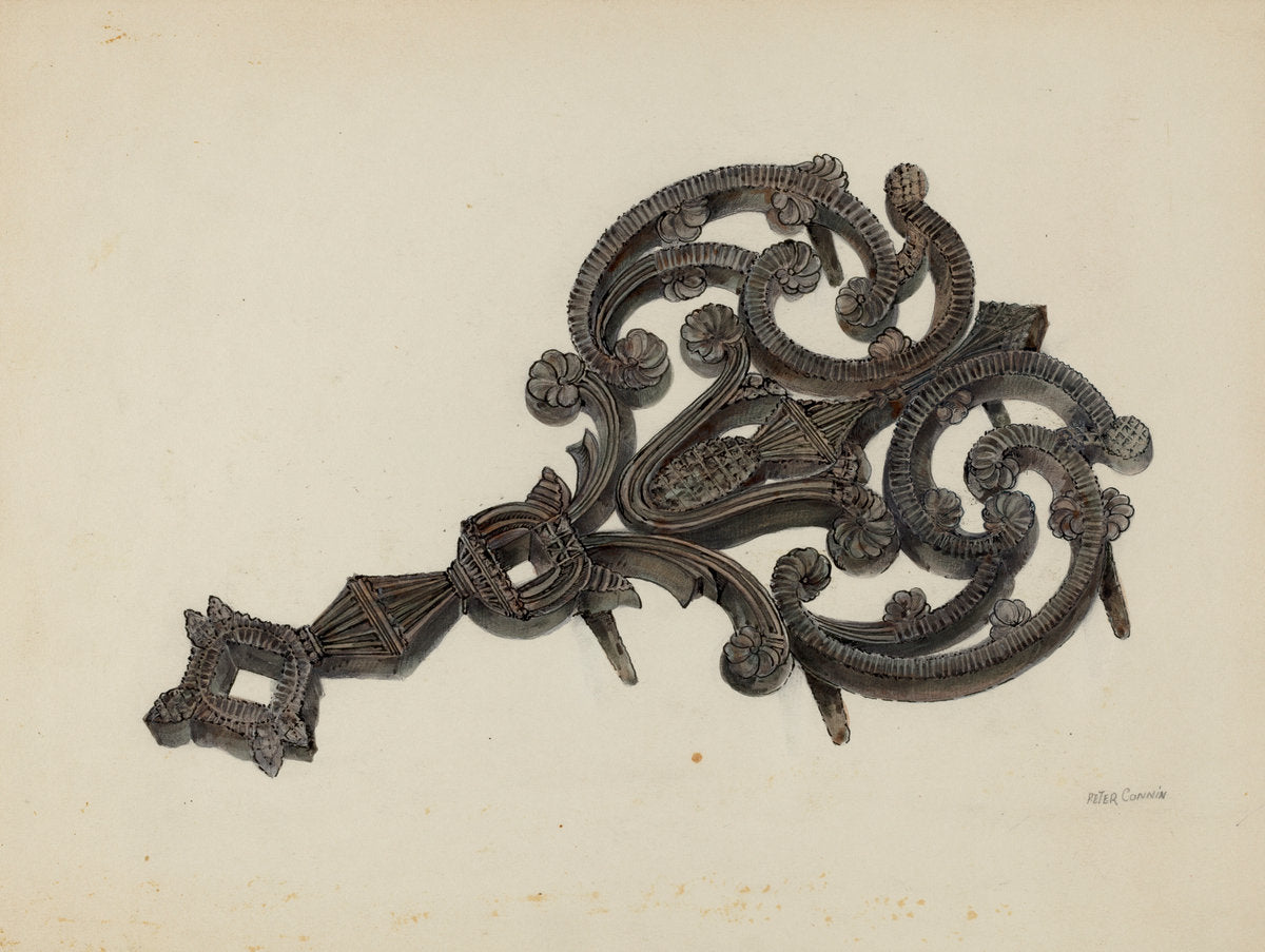 Iron Holder by Peter Connin (American, active c. 1935), 16X12"(A3)Poster Print