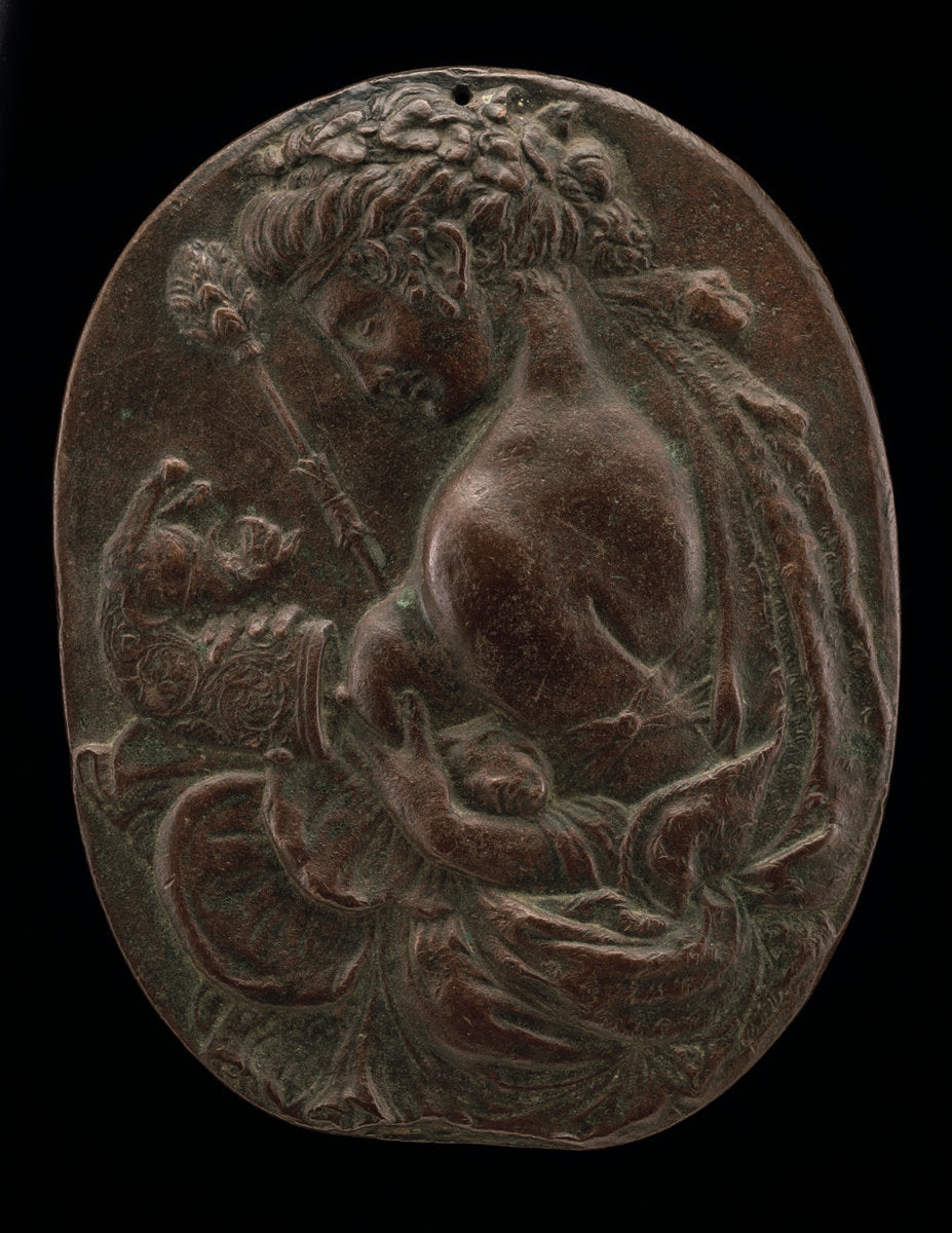 A Bacchante by Master of the Martelli Mirror (North Italian, possibly Mantuan, late 15th or early 16th century), 16X12"(A3)Poster Print