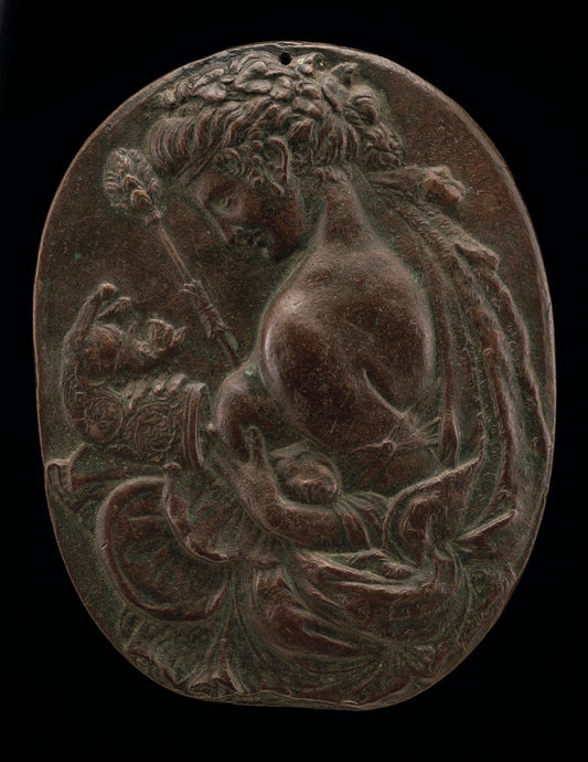 A Bacchante by Master of the Martelli Mirror (North Italian, possibly Mantuan, late 15th or early 16th century), 16X12"(A3)Poster Print
