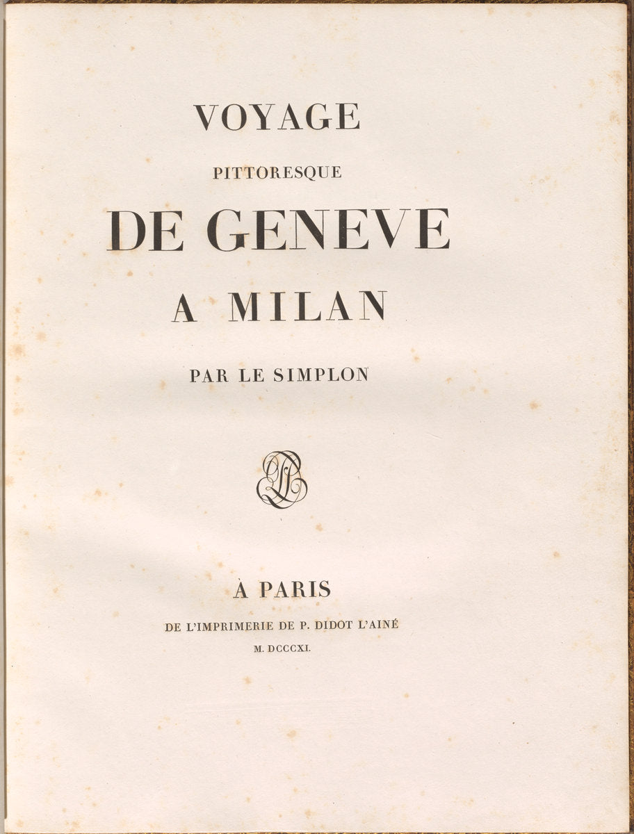 Voyage pittoresque de Genève à Milan par le Simplon by Gabriel Ludwig Lory, Mathias Gabriel Lory (Swiss, 1763 - 1840), 16X12"(A3)Poster Print