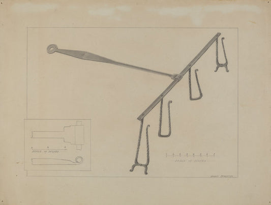Bread Toaster by Donald Streeter (American, active c. 1935), 16X12"(A3)Poster Print