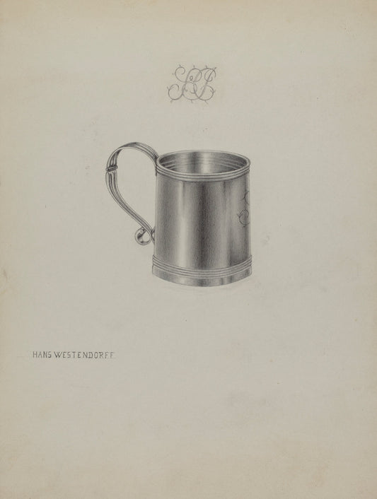Silver Mug by Hans Westendorff (American, active c. 1935), 16X12"(A3)Poster Print
