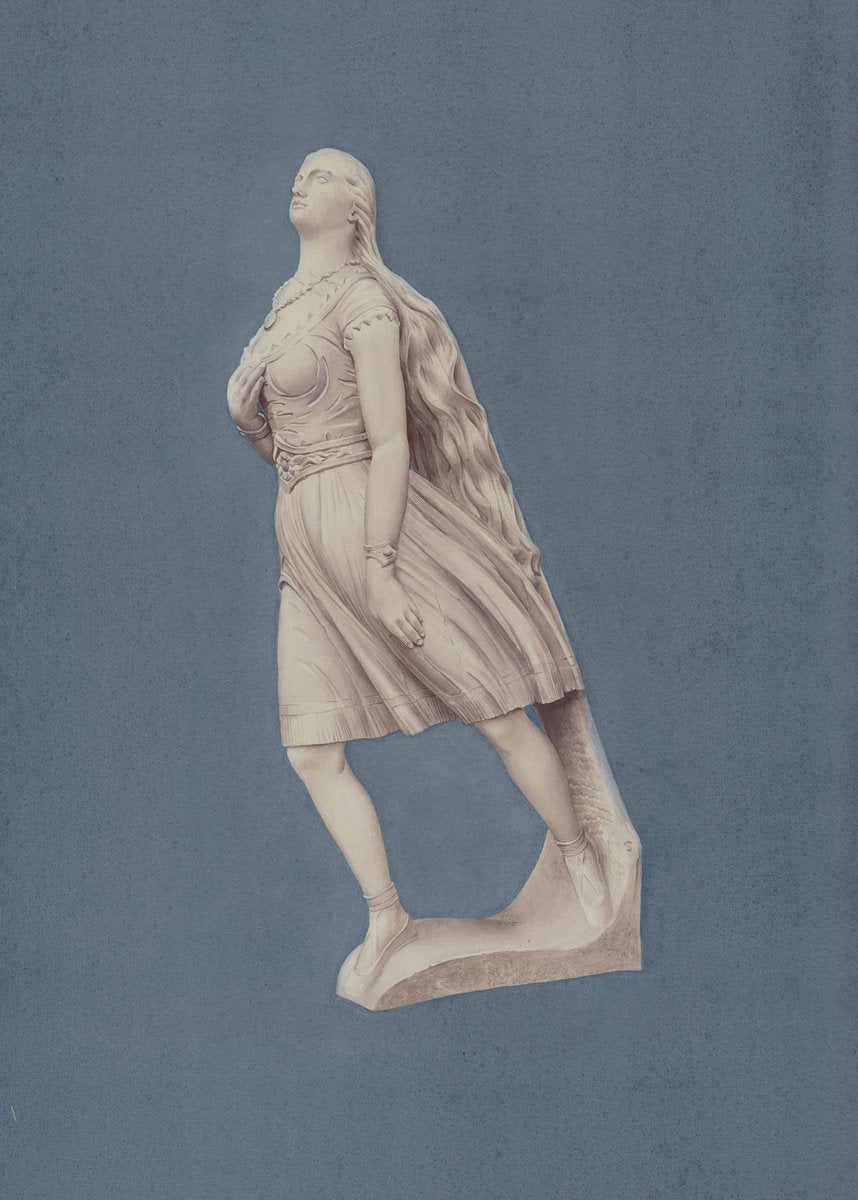 Figurehead: "Cassandra Adams" by Rosamond P. Gray (American, active c. 1935), 16X12"(A3)Poster Print