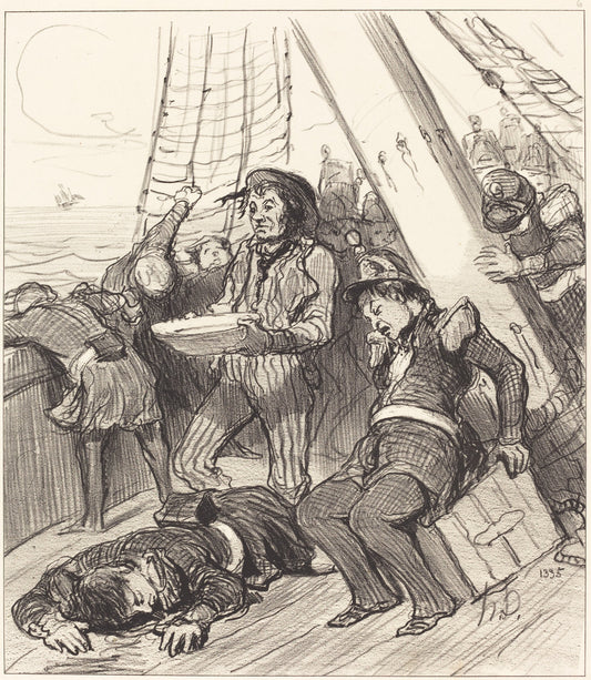 Plusieurs gardes nationaux qui n'avaient pas songé... by Honoré Daumier (French, 1808 - 1879), 16X12"(A3)Poster Print