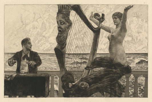 Evocation (Evocation) by Max Klinger (German, 1857 - 1920), 16X12"(A3)Poster Print