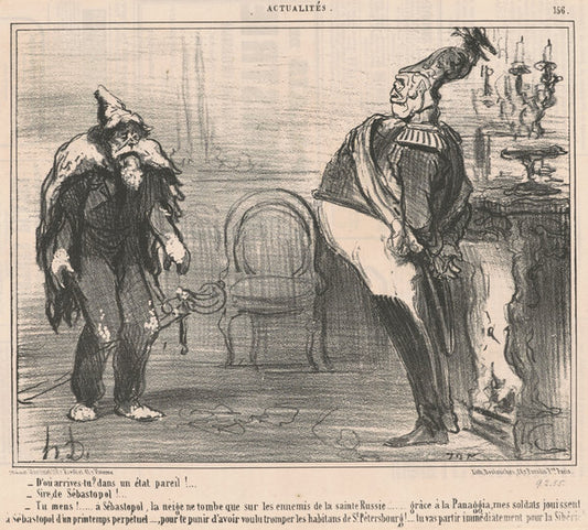 D'ou arrives-tu? by Honoré Daumier (French, 1808 - 1879), 16X12"(A3)Poster Print
