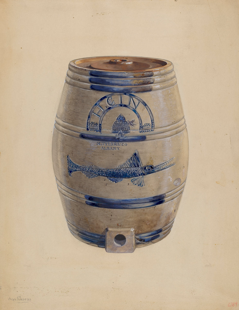 Holland Gin Keg by Charles Caseau (American, active c. 1935), 16X12"(A3)Poster Print