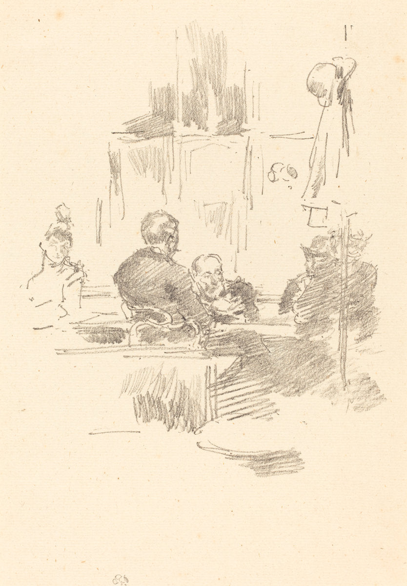 Late Picquet by James McNeill Whistler (American, 1834 - 1903), 16X12"(A3)Poster Print