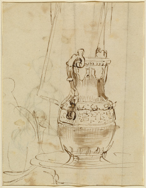 An Ornate Ewer [recto] by Sir David Wilkie (Scottish, 1785 - 1841), 16X12"(A3)Poster Print