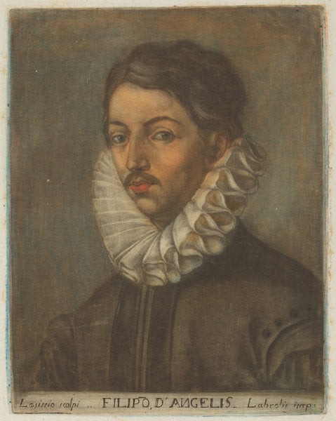 Filippo d'Angeli by Carlo Lasinio, after Filippo Napoletano (Italian, 1759 - 1838), 16X12"(A3)Poster Print
