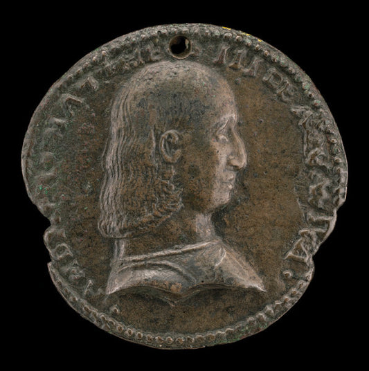 late 15th century by Neapolitan 15th Century (Andrea Matteo III d'Acquaviva, 1457-1528, Duke of Atri and Teramo 1481 [obverse]), 16X12"(A3)Poster Print